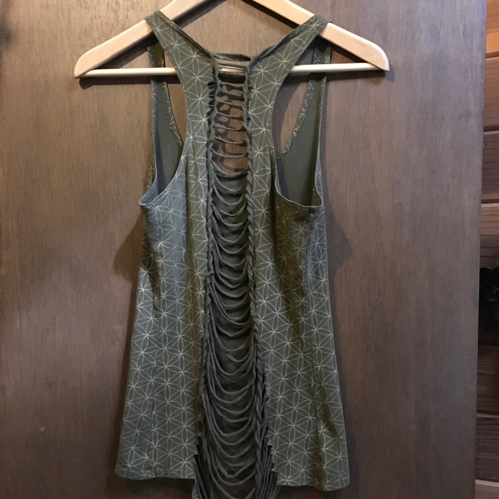 Retired ONANYA braided tank L olive AS IS Ask READ